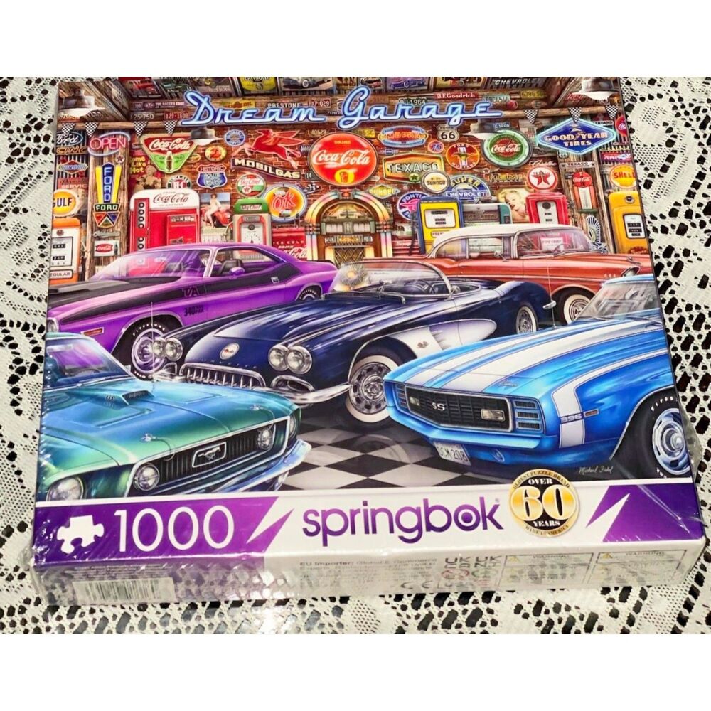 Springbok Dream Garage 1000 Piece Jigsaw Puzzle New Sealed